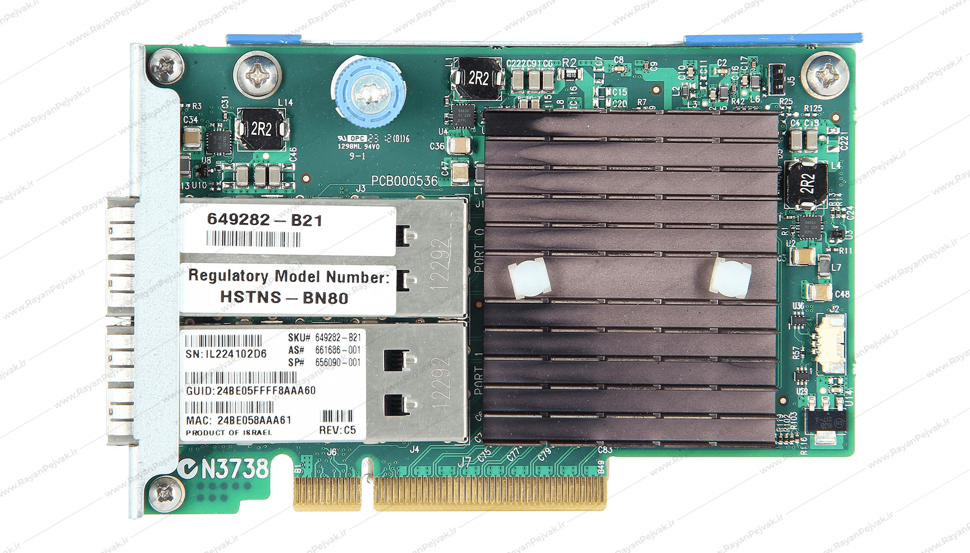 کارت شبکه سرور HPE 10Gb/40Gb Dual Port 544FLR-QSFP