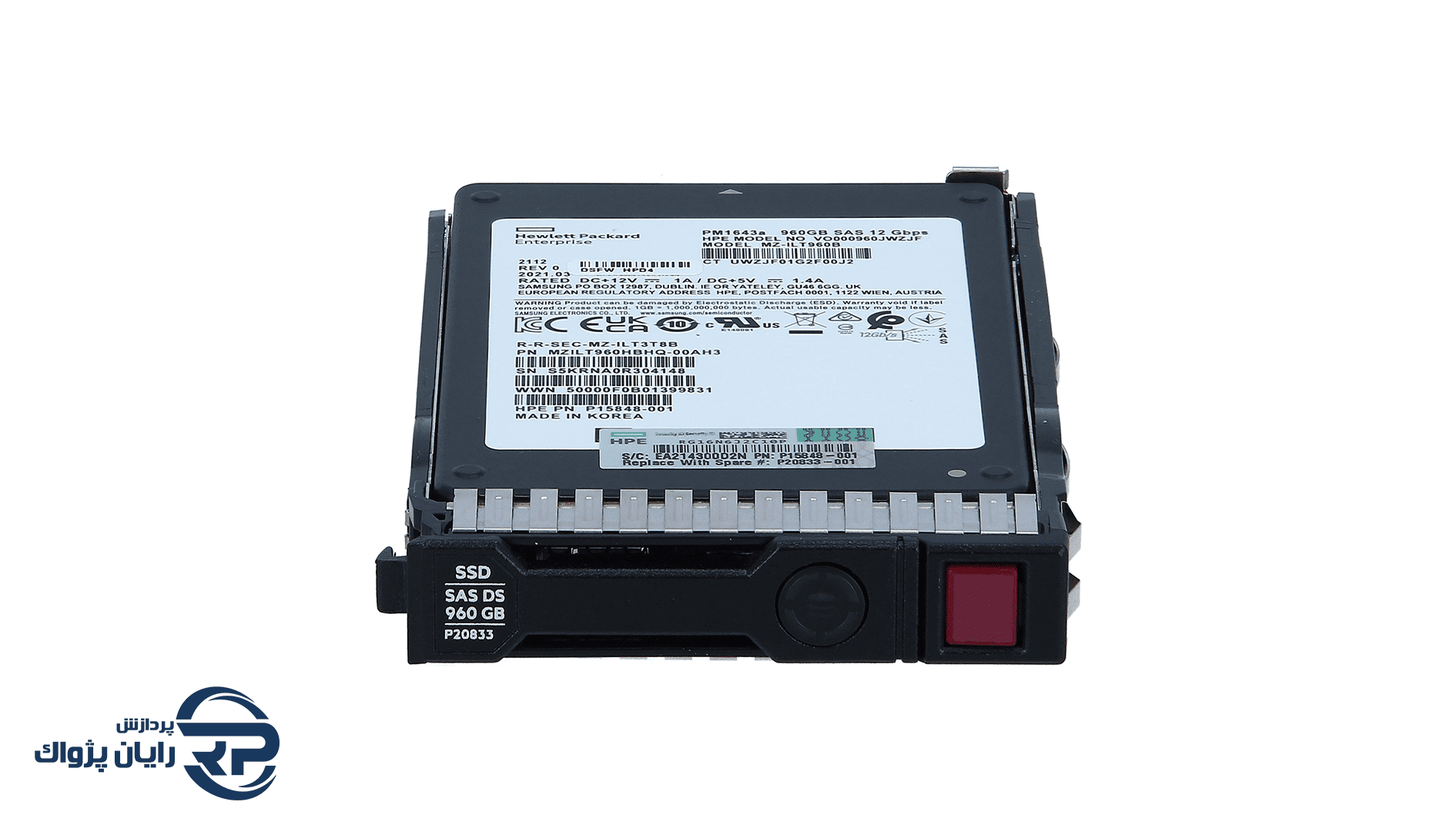 اس اس دی سرور HPE 960GB SAS 12G Read Intensive SFF SC با پارت نامبر P19903-B21